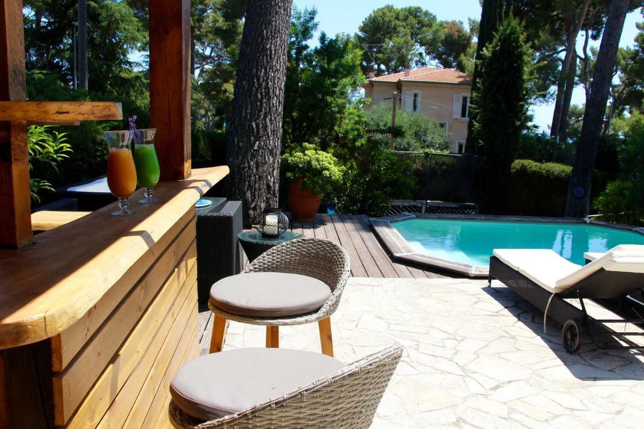 Sea View Villa - Antibes - Beach - Pool - Art Deco Exterior foto